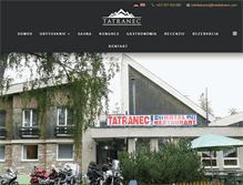 Tablet Screenshot of hoteltatranec.com